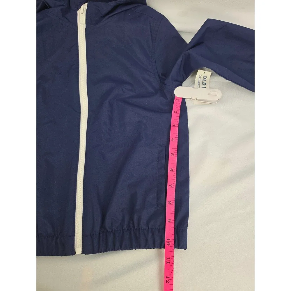 Old Navy Kids Navy Blue Water Resistant Hooded Windbreaker Jacket 5T 833532-00-1
